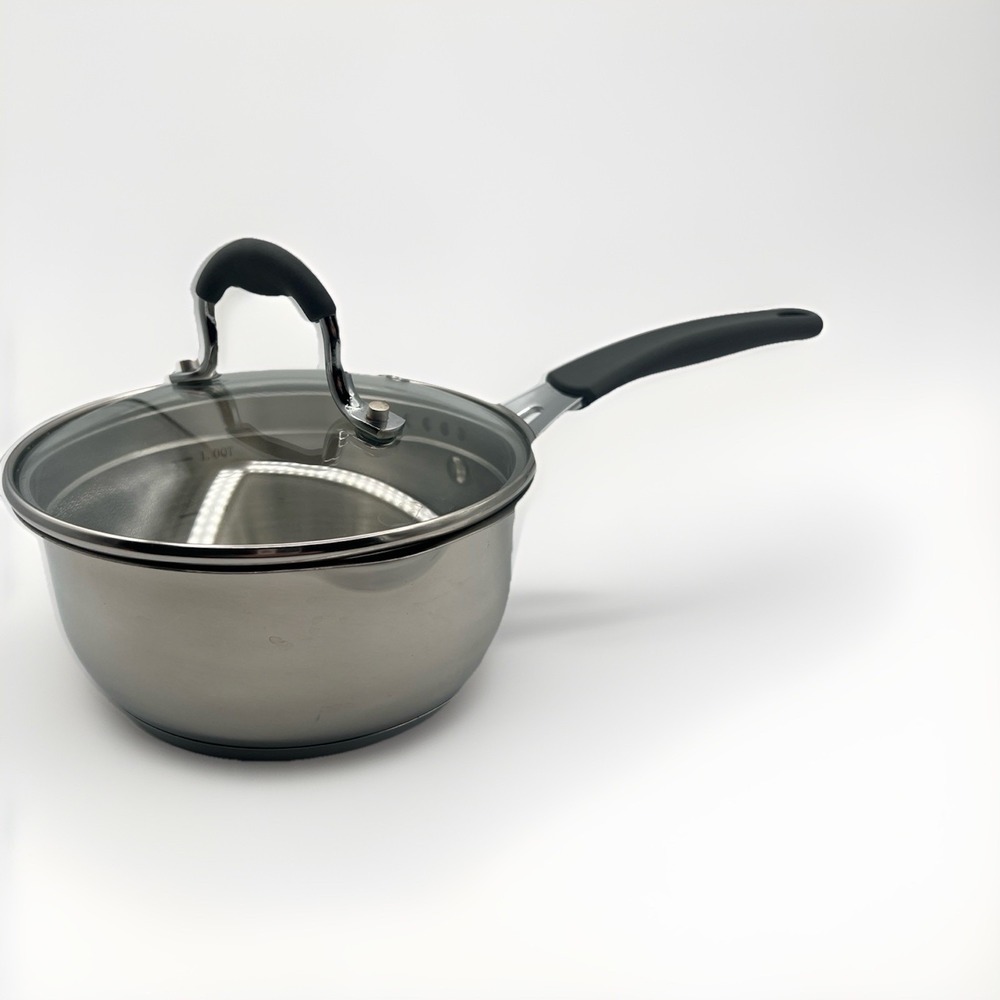 La Sera Fine Cookware Premium Stainless  Saucepan w/Lid and pour spout
